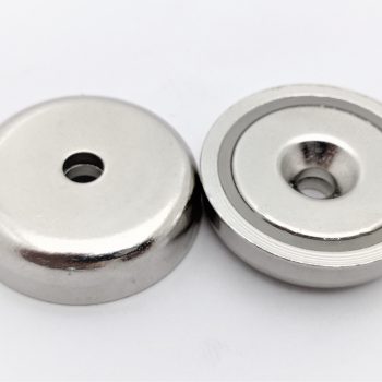 D42mm - Neodym Pot Magnet with Thread M6 - NiCuNi
